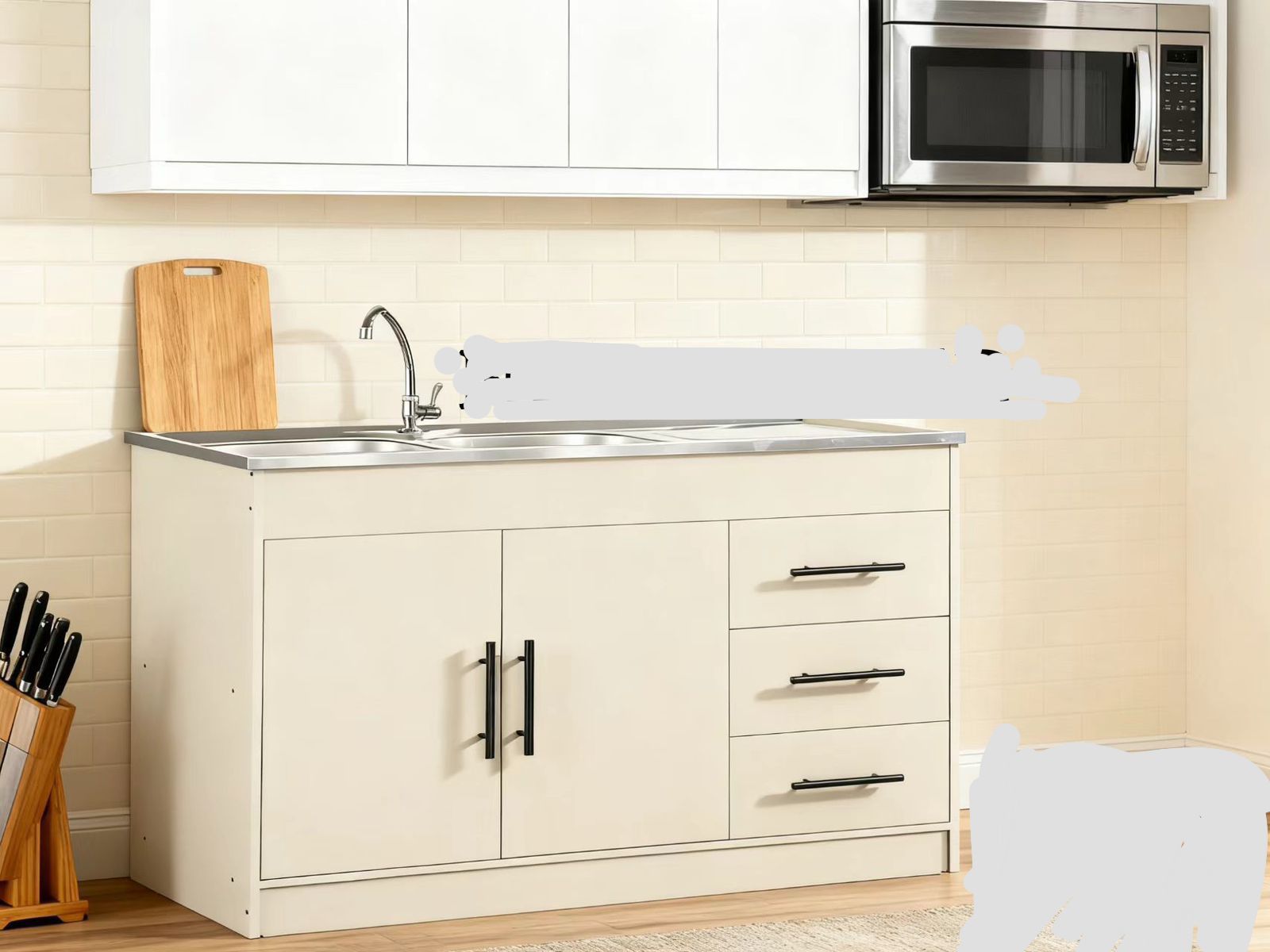 Sink Base Unit – Cream