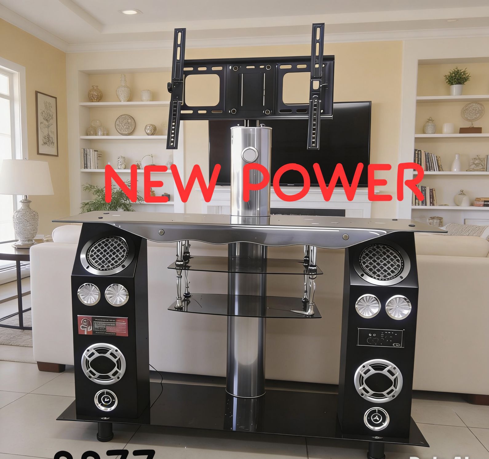 TV Stand with Speakers