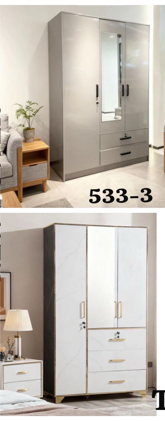 3-Door Wardrobes
